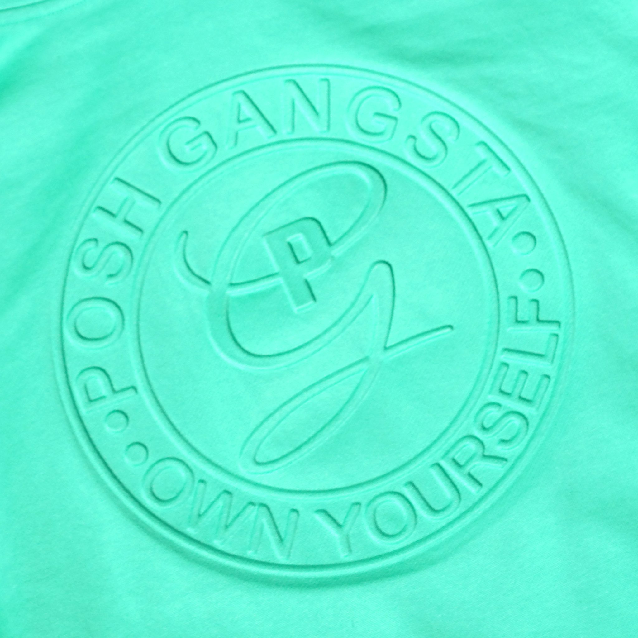 Posh_Gangsta_Tracksuit_Ebullient_Green_Hoodie_Embossed_Back_Logo