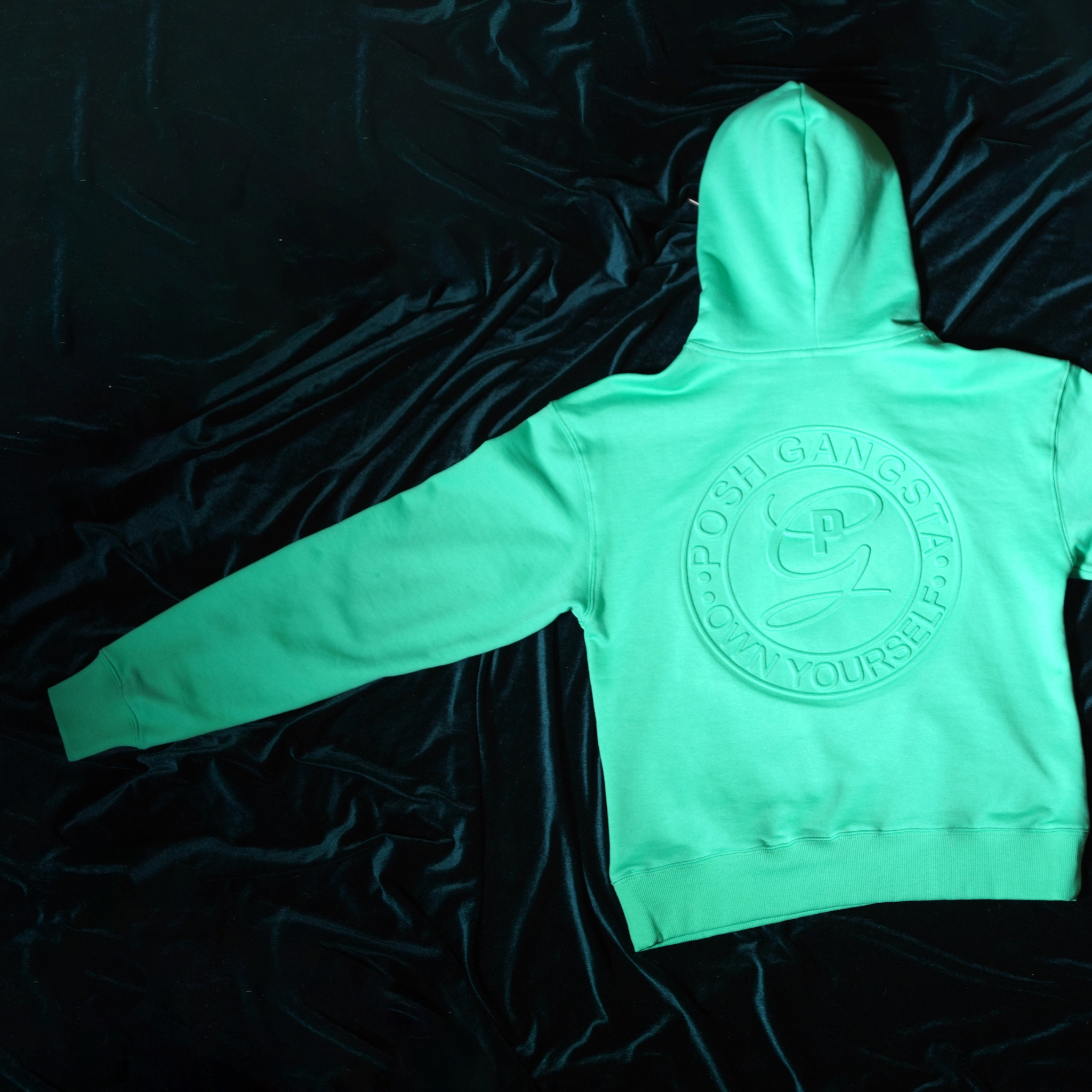 Posh_Gangsta_Tracksuit_Ebullient_Green_Hoodie_Back_Left_Cuff